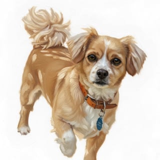 Oil Paint Dog Portrait