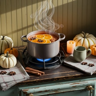 Cozy Apple Spiced Cider Scene