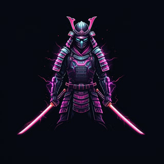 Cyberpunk Samurai T-Shirt Design