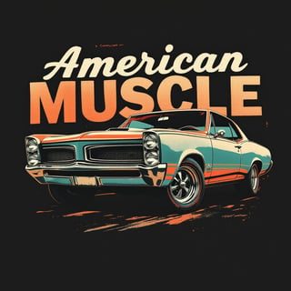 Classic GTO Vintage Illustration