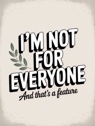 Modern Retro Sarcastic Typography