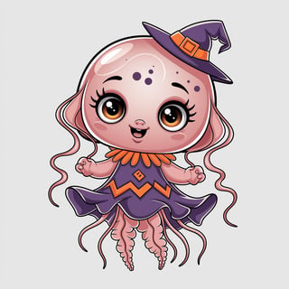 Cute Baby Jellyfish in Halloween Costume