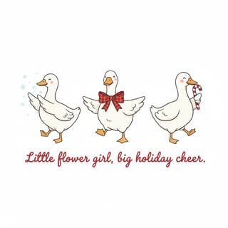 Christmas Flower Girl Design