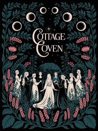 Dark Floral Cottage Coven Design