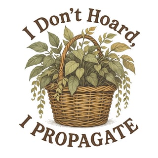 Vintage Wicker Basket with Plants