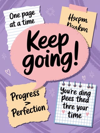 Motivational Handwritten Digital Stickers