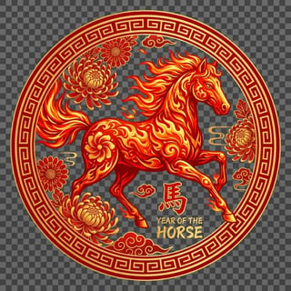 Fiery Chinese Year of the Horse
