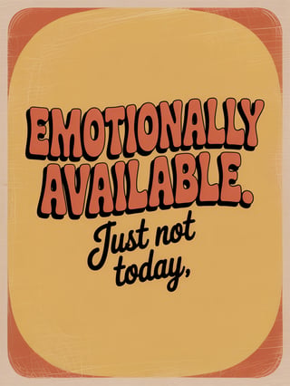 Vintage Sarcastic Quote Typography
