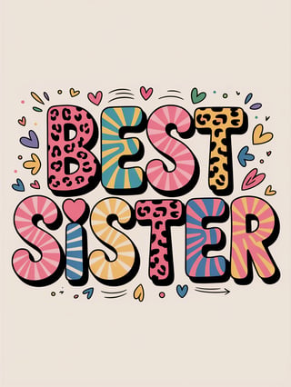 Best Sister Tie-Dye Leopard T-Shirt