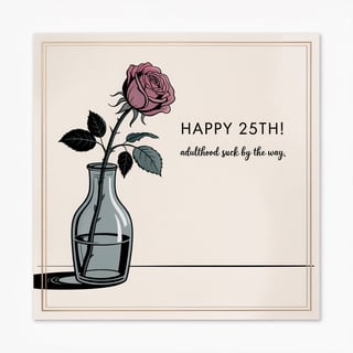 Happy 25th Birthday Classy Design