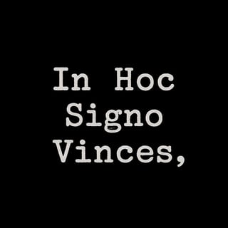 In Hoc Signo Vinces Textual Image