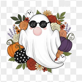 Halloween Ghost Sublimation Clipart PNG