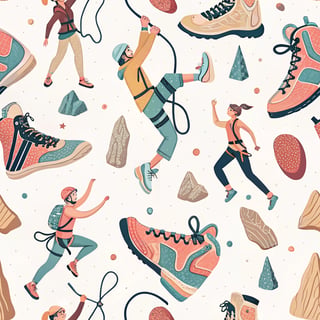 Trendy Climbing Gear Graphic Design