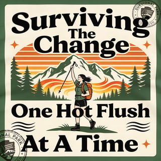Vintage Menopause Adventure T-Shirt Design