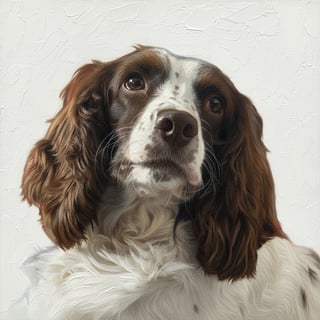 Oil Painted Dog Portrait