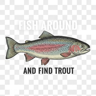 Vintage Rainbow Trout Illustration