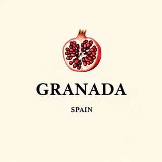 Minimalist Pomegranate Graphic Design