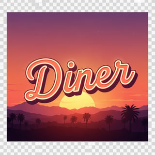 White Outline Letter Design
