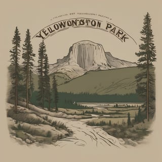 Yellowstone National Park Sketch Design