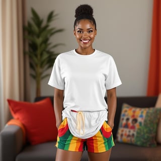 Black Woman in Stylish Cultural Attire