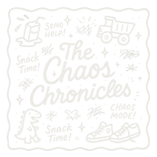 White Line Art Chaos Scrapbook Design