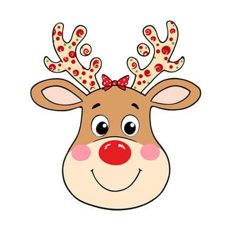 Cute Cartoon Reindeer Illustration
