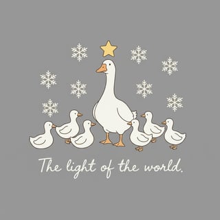 Bible Verse Christmas Goose Design