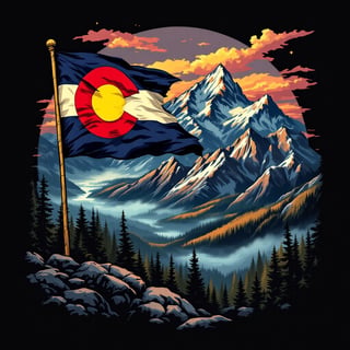 Rocky Mountains T-Shirt Design
