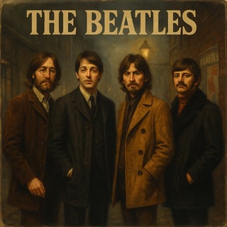 The Beatles Vintage Vinyl Cover Art