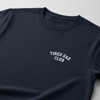 Tired Dad Club Varsity T-Shirt Design