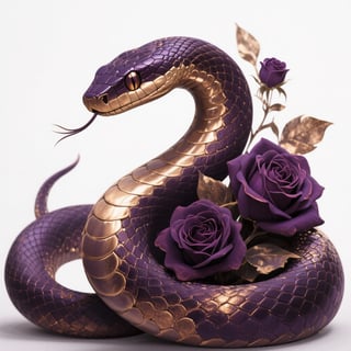 Moody Dark Plum Snake Clipart