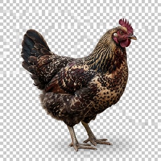 Photorealistic Chicken Studio Cutout
