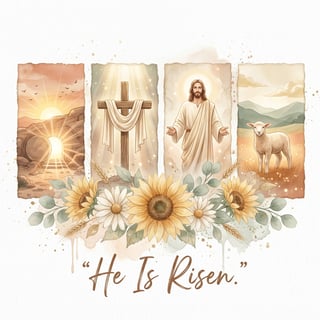 Elegant Christian Easter Illustration