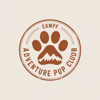 Vintage Camp Badge Logo