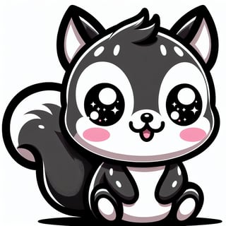 Cute Kawaii Squirrel Illustration