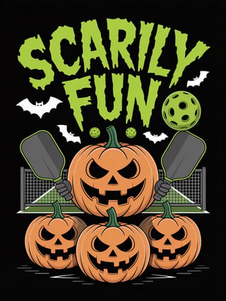 Halloween Pickleball Graphic