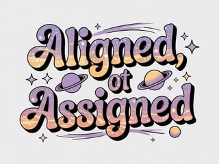 Aligned Not Assigned Graphic Design