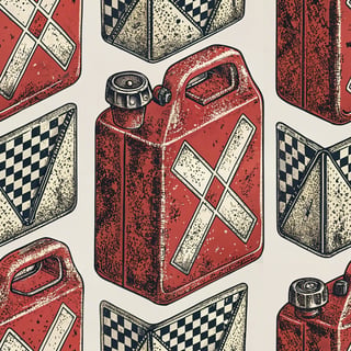 Racing Fuel Container Wrap Design