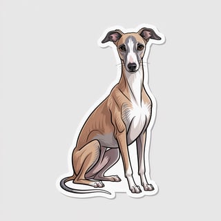 Semi-Realistic Whippet Artwork