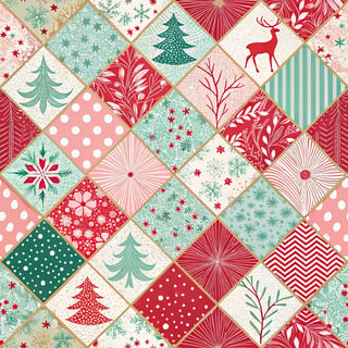 Bold Christmas Patchwork Patterns