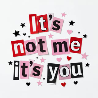 Valentine's Day Text Collage Design
