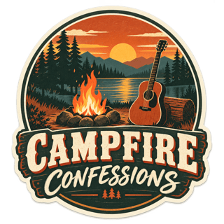 Campfire Confessions Vintage Decal