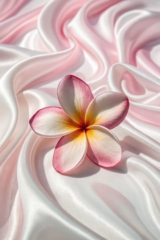 Photorealistic Pink Plumeria Flower