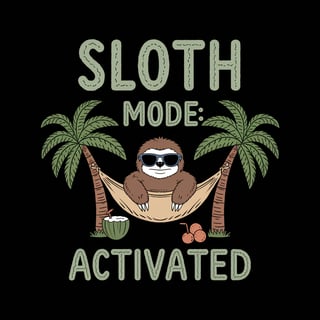 Grumpy Sloth in Sunglasses