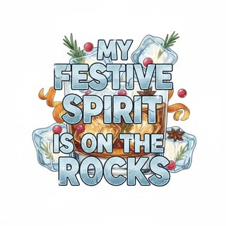 Festive Cocktail Quote Design