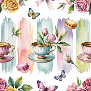 Seamless Watercolor Brushstroke Design