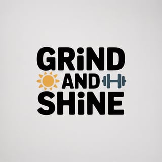 Grind and Shine Icon Badge