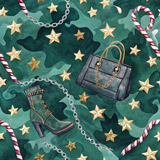 Artistic Christmas Fashion Camouflage