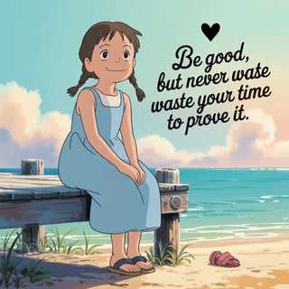 Studio Ghibli Inspired Beach Scene