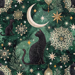 Emerald Gothmas Gothic Winter Pattern